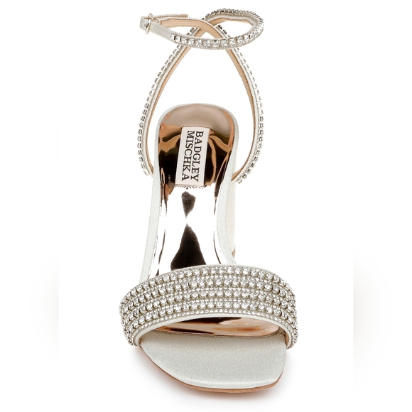 Badgley Mischka Becca Strappy Block Heel $235 7 - Picture 11 of 13